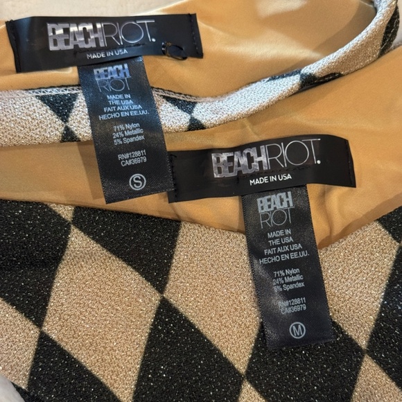 New! SET Beach Riot  Peyton Top Matching Bottom in Diamond Shimmer 31365 - Picture 14 of 15